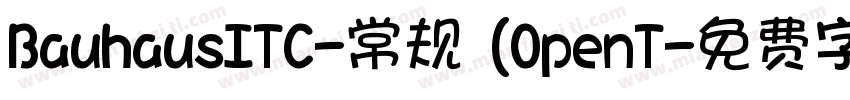 BauhausITC-常规 (OpenT字体转换